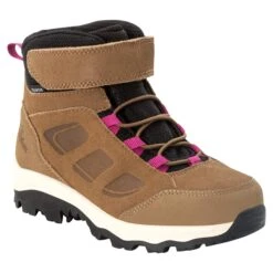Chaussures De Randonnée Enfant Jack Wolfskin Vojo LT Texaporeid Mid [Size 26] -Hiking Store jack wolfskin 4054021 5306 9 f360 vojo lt texapore mid k brown pink